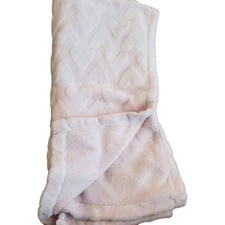 Circo Baby Girls Pink Heart Fleece Blanket Fleece Soft Plush Lovey