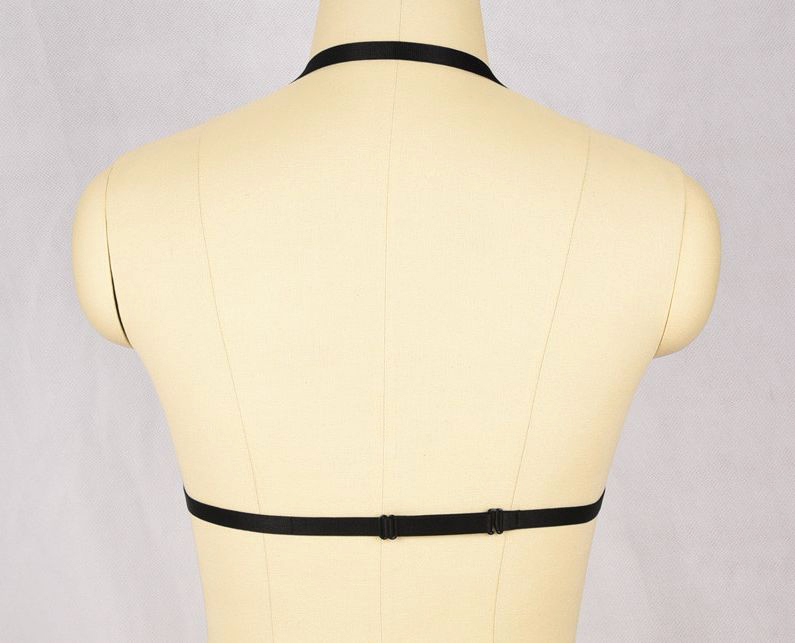 Soutien-gorge Burlesque Harnais Noir Dentelle - Taille Unique, Overboobs, Neuf Avec étiquettes