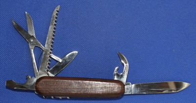 Rare! Vintage Gerber Wood Handle Camp/Utility Knife, #7801, NOS, NIB