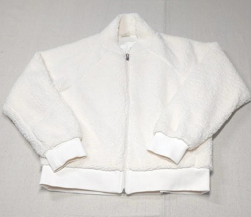 Calia White Teddy Jacket Zip Up w 