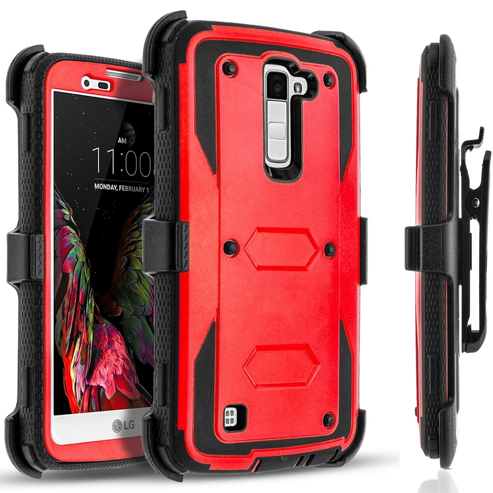 For LG K7 Phone Case Shockproof Cover Belt Clip Heavy Duty Drop Protection - Image 2 of 4