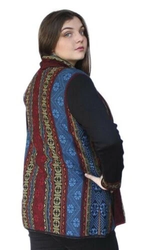 Women's 100% Authentic Baby Alpaca Wool Knitted Coat Sweater Yakar Cusco - Image 3 of 4