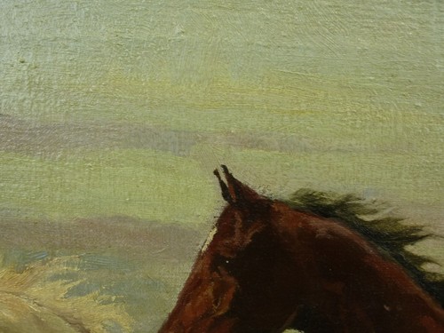 (H882) Ölgemälde "Galopierende Wildpferde" - Bild 9 von 24