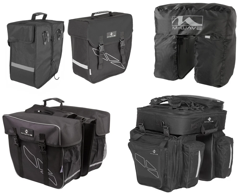 M-Wave Fahrrad Gepäckträger Einzel Doppel Tasche Fahrradtasche Packtasche Gepäck