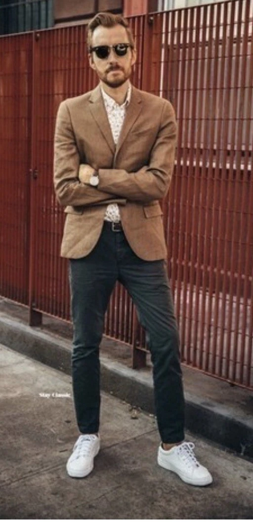 Camel sport coat with hotsell jeans
