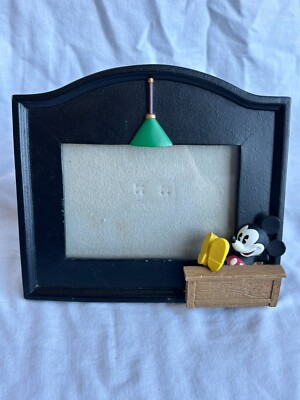 Walt Disney Mickey Mouse 4x6 Picture Frame - Feet on desk and Green light