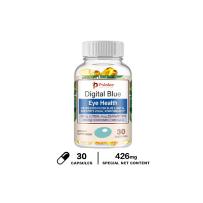 Digital Blue Eye Health   Mit Omega-3 Fettsäuren, DHA, EPA Lindert Augenermüdung