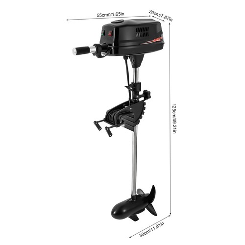 3HP/6HP 48v/24v Electric Outboard Engine Inflatable Fishing Boat Outboard Motor - Picture 52 of 73