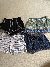 Girls Summer Shorts Lot Size XS- 4 Fun Summer Flowy Shorts Good Brands