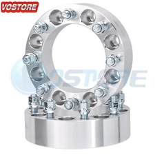 (2) 2" 8x6.5 Wheel Spacers 14x1.5 For GMC Sierra Chevy Silverado 2500 HD 3500 HD