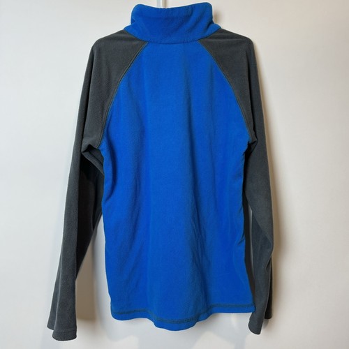 Columbia Pullover Blue Fleece 1/2 Zip Light Weight Boys M 10/12 - Picture 3 of 4