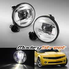 Fit 2007-2017 Chevy Tahoe Avalance Suburban Colorado LED Black Fog Lights Pair