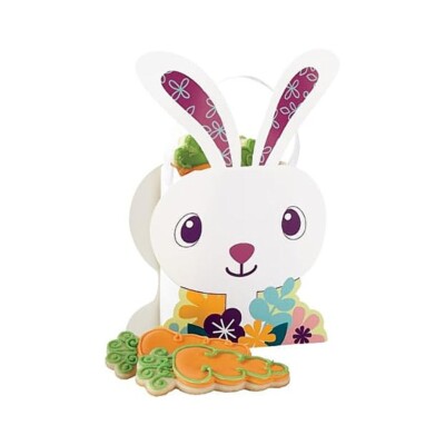 Small Bunny Treat Bags - Ribbon Handle (3.5'' x 5.25'' x 2.5'') - 3/Pk (1912-0993)