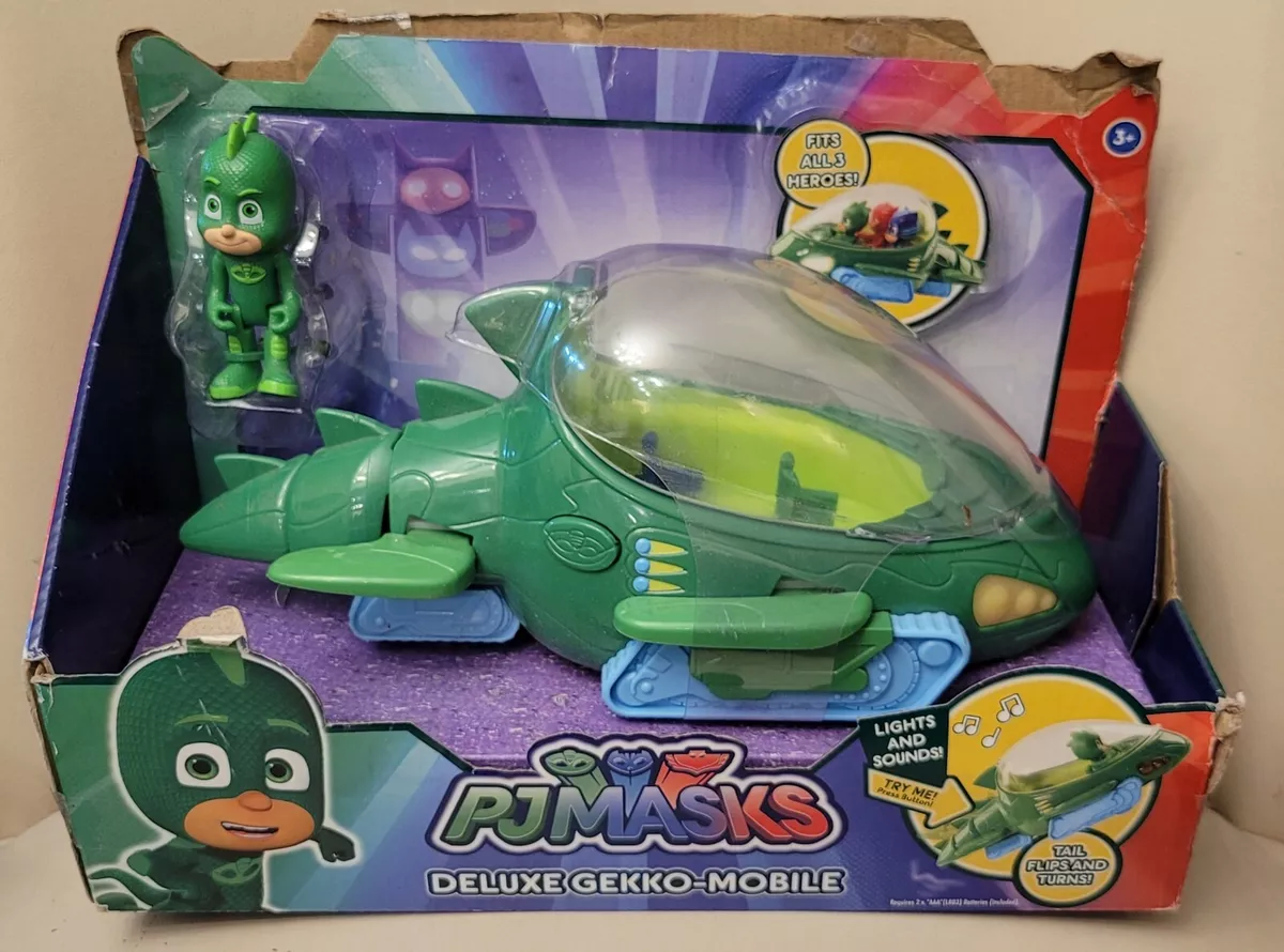 PJ Masks Deluxe Vehicle Gekko Mobile Action Figure Toys w/ lights NEW SOLD  OUT