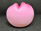 Vintage Fenton Style Pink Cased Satin Glass Rose Bowl 3 1/4"