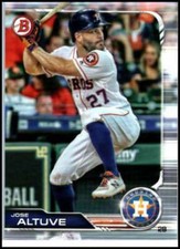 2019 Bowman Baseball #62 Jose Altuve - Houston Astros MLB Major League Card 