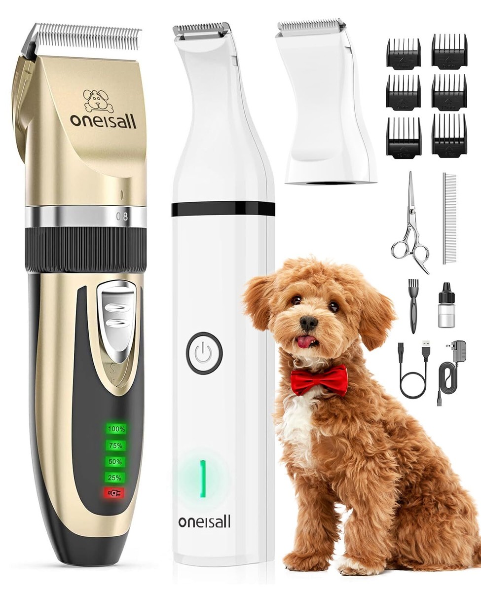 oneisall Dog Clippers Paw Trimmer in Small Dog Grooming Kit