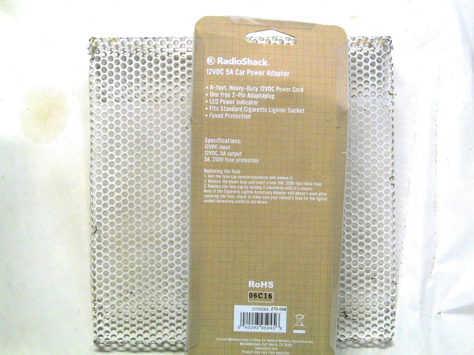 8-Foot 12VDC 5A Heavy-Duty Automobile Power Cord Adaptaplug 2700248 270-048 - Image 2 of 2