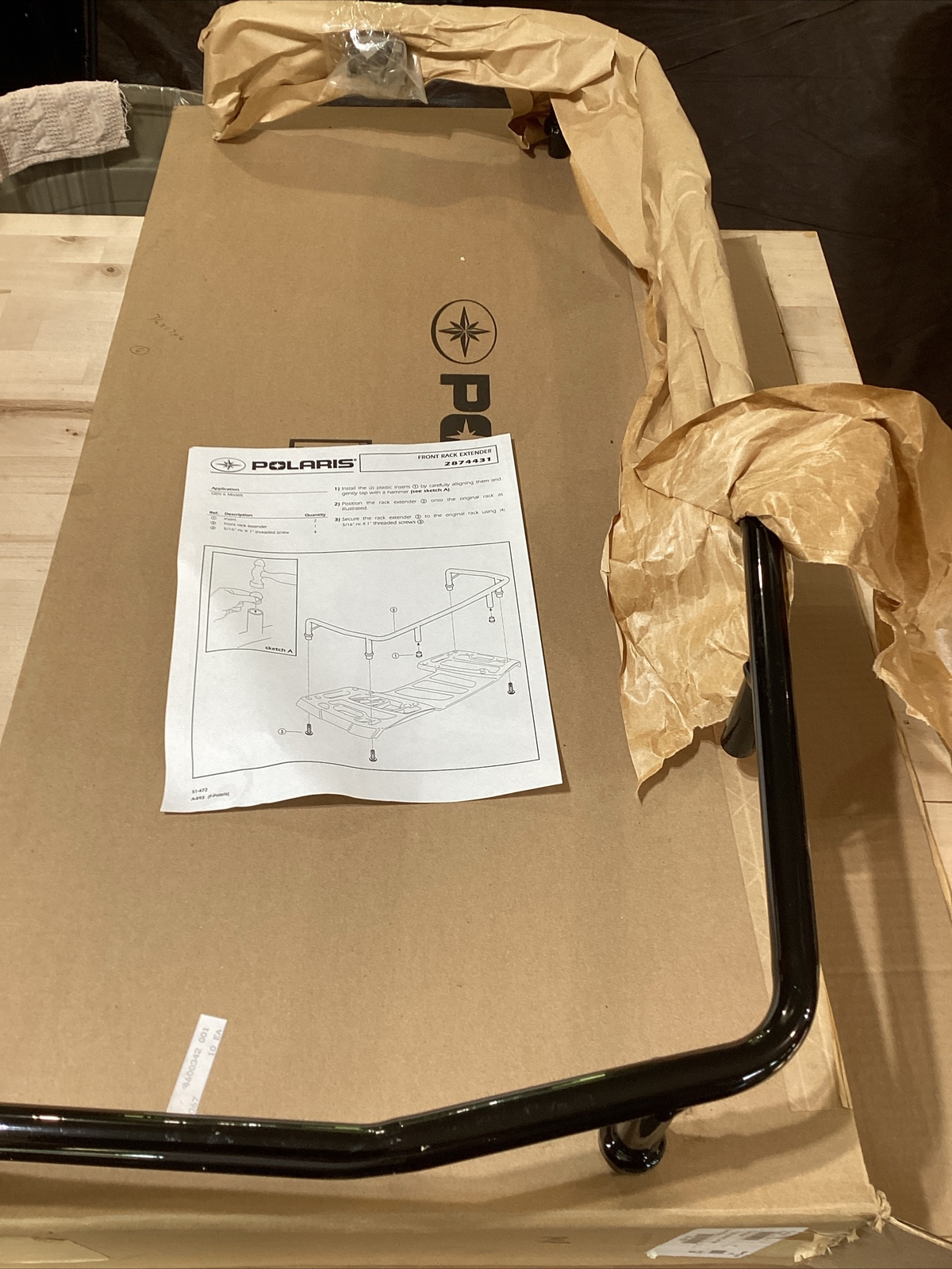 2004 Polaris Sportsman 400-700 Front Rack Extension OEM 2874431  