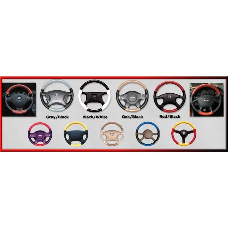 1 or 2 Color Leather Steering Wheel Cover Wheelskins EuroTone EuroPerf Size AX - Image 3 of 4
