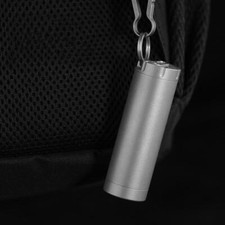 Titanium Waterproof Pill Case Container Organizer Portable Toothpick Holder EDC