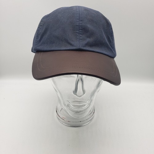 Genuine Leather Bill ~ Peak ~ Water Resistant Matetial Adjustable Baseball Hat