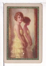 Single Vintage Playing Card U.S. Narrow Named "The Mirror" MI-3-1 A