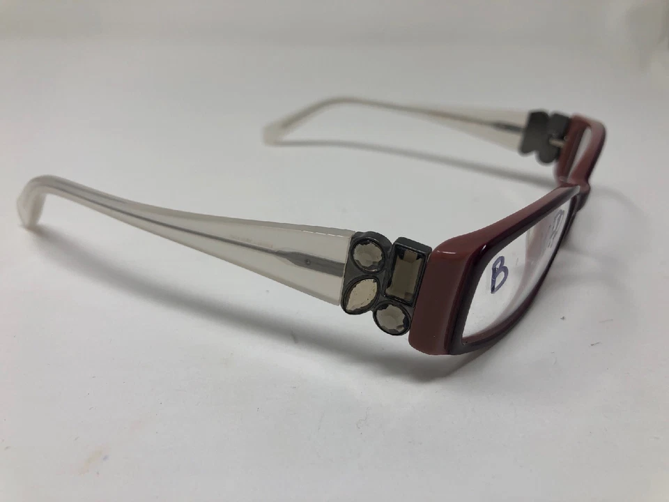 Marco de gafas VERA WANG V031 51-16-130 borgoña/rosa pulido FU27 Foto 3 de 4