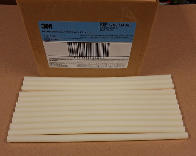 12 (Dozen) 3M Scotch Weld Hot Glue Sticks 3762 AE LM - Ships FREE!