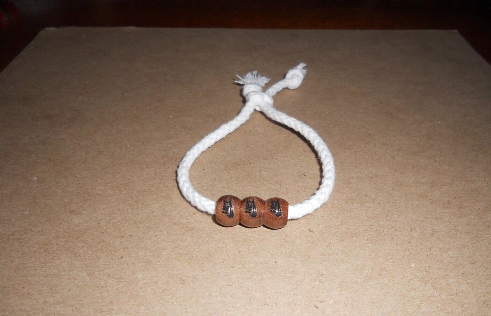 Nike Pulsera Cuentas Pulsera Algodón Ajustable ++ 1 DE SU CLASE ++ Foto 3 de 4