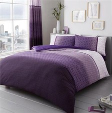 Duvet sets purple ombre quilt cover pillow cases contemporary bedding CLEARANCE