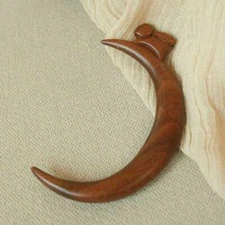 Xuanyue Rabbit Sandalwood Hairpin Female Antique Premium Sense New Chinese Disc