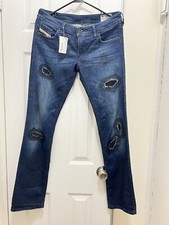 Diesel Lowky Denim Jeans Women size 29 low waist Stretch Zip Fly Made in Italy