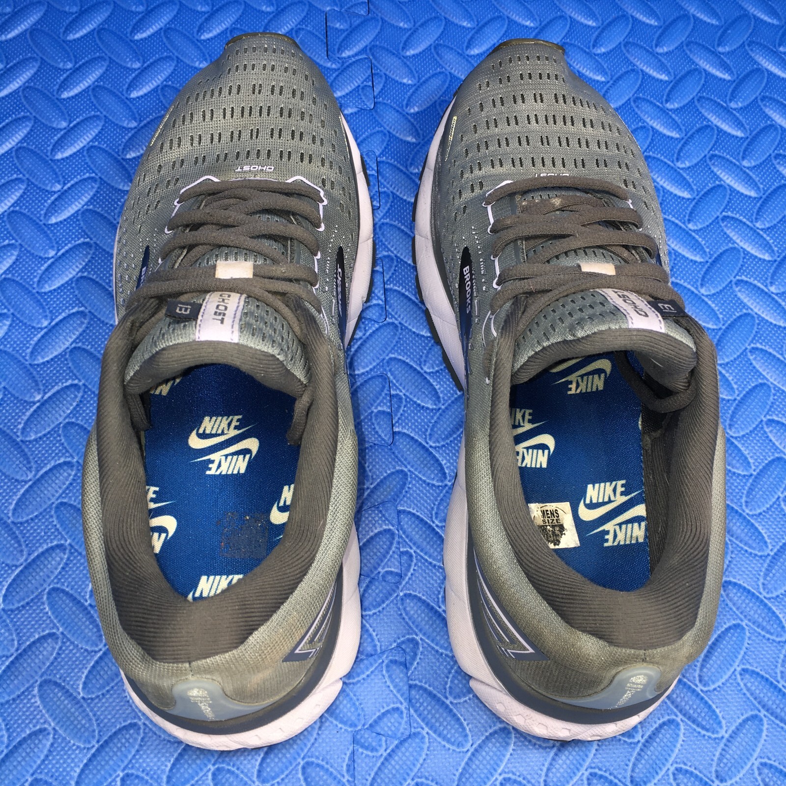 Brooks Ghost 13 Womens Running Walking Shoes Gray Athletic Sneakers