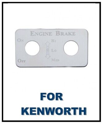 switch plate backup lights stainless steel block letters Kenworth toggle dash 