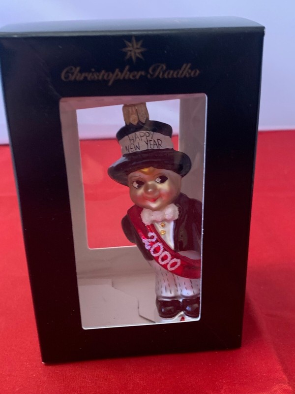 CHRISTOPHER RADKO COUNTDOWN CUTIE 200 HAPPY NEW YEAR ORNAMENT 3.5"