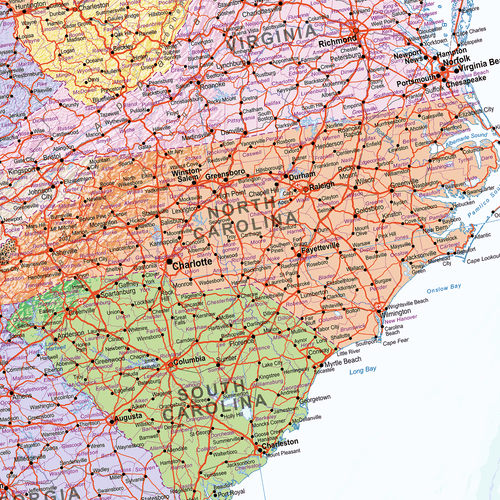 Map of America, United States Map, USA Political Map, United States of America - Imagen 3 de 8