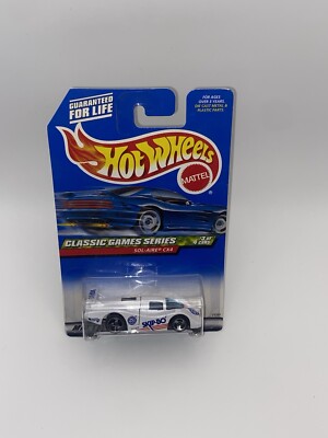 1999 Hot Wheels #983 Classic Games-Skip Bo 3/4 SOL-AIRE CX4 White w/Chrome 3 Sp