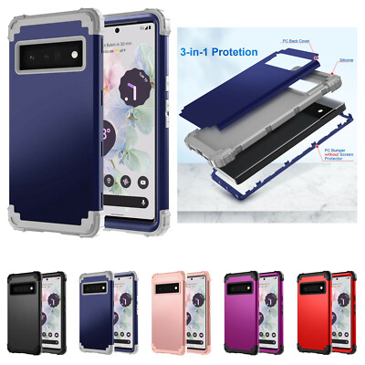 For Google Pixel 10 Pro XL 9 8 7A 6 Rugged Case Shockproof Hybrid PC Hard Cover
