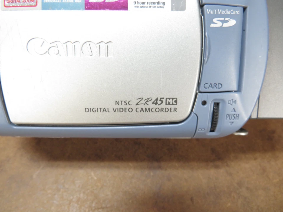 Canon ZR45MC Mini DV Camcorder Untested FOR PARTS Clean - Image 3 of 4