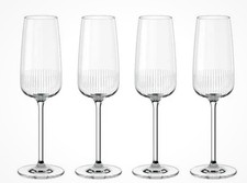 Villeroy & Boch Afina Crystal Champagne Glasses Set of 4 