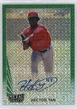 2020 Leaf Metal Draft 1990 Leaf Auto Green Mojo 1/3 Hector Yan #LA-HY1 Auto nd3