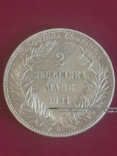 2 Mark Neu Guinea 1894 A Kolonie Münze 11 0 g Motiv Tier & Natur