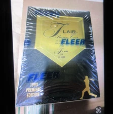 1993 Flair Baseball  Premiere Factory Sealed Box