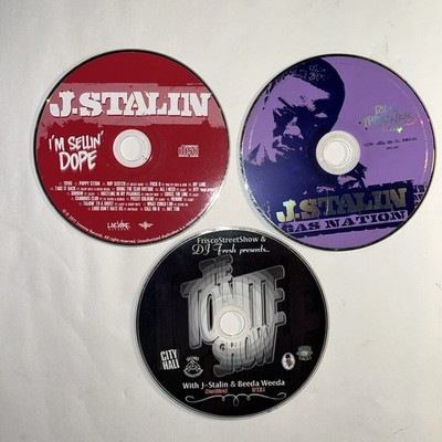 J Stalin 3 CD Lot Gas Nation, I'm Sellin' Dope, The Tonite Show w/ Beeda Weeda