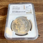 1881-S $1 Morgan Silver Dollar NGC UNC Details Cleaned Cert 5954321-002