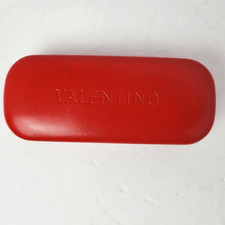 Valentino Hard Shell Eyeglasses Case Red 6x2.5