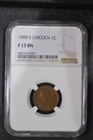 1909-S  NGC CERTIFIED F 15  Lincoln Cent
