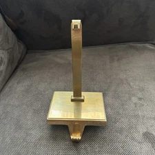 RESTORATION HARDWARE STOCKING HOLDERS Wreath Hanger~ Antique Brass *Read*