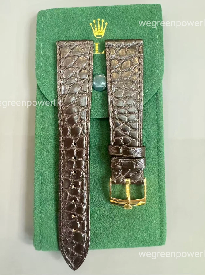 047◆ROLEX LEATHER WATCH BAND ALLIGATOR Rolex Leather 16 mm Band Width Wristwatch Bands for sale | eBay